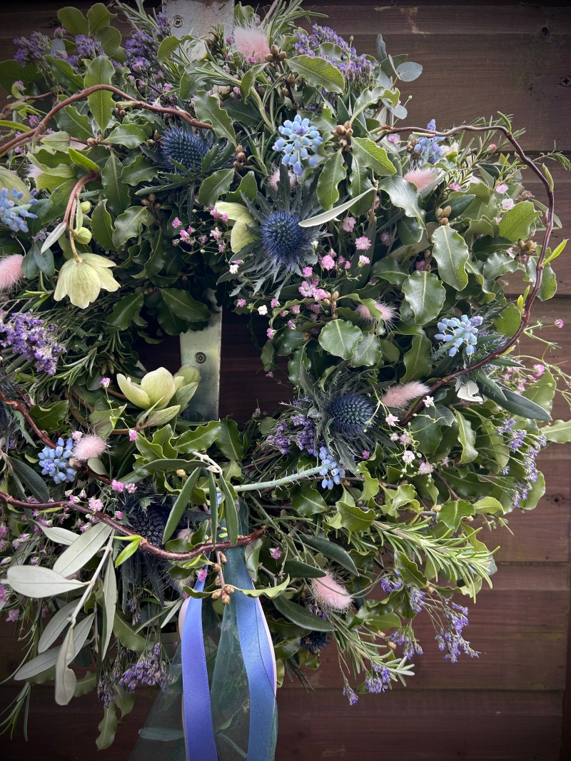 Country Garden Willow Wreath