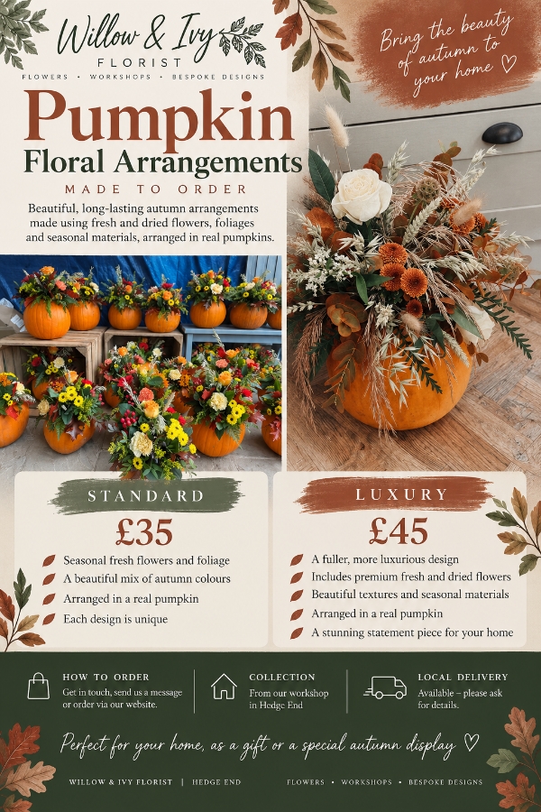 Pumpkin Floral Arragenments