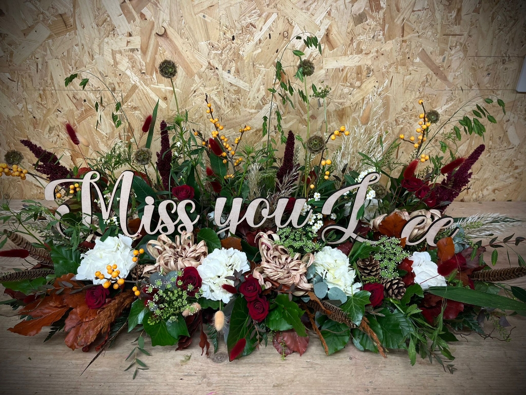 Wooden Letters in a Garden