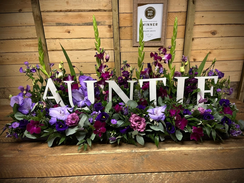 Wooden Letters in a Garden
