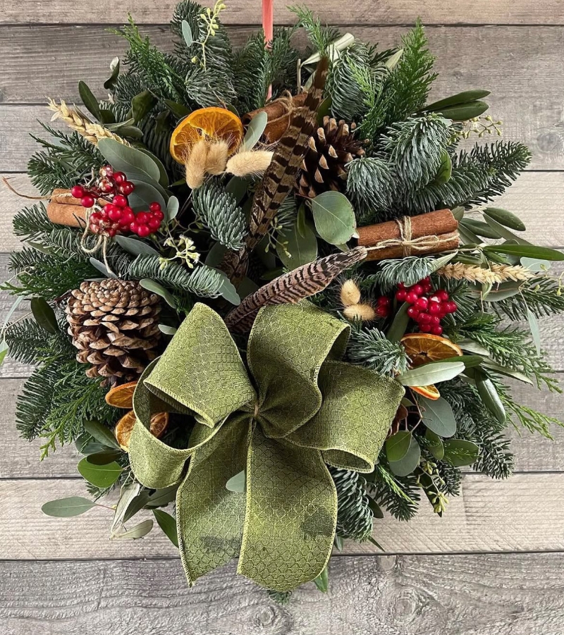 Traditional Florist choice Wreath