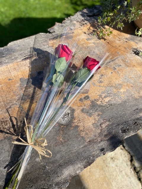 Add a Single Wrapped Rose