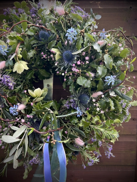 Country Garden Willow Wreath
