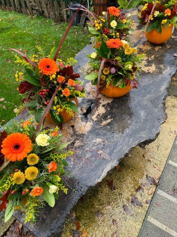 Pumpkin Floral Arragenments